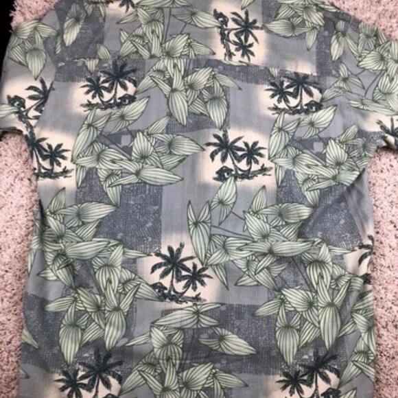 Banana Cabana Men’s XXL Tropical Hawaiian Silk Short Sleeve Button Up Shirt - Picture 7 of 7